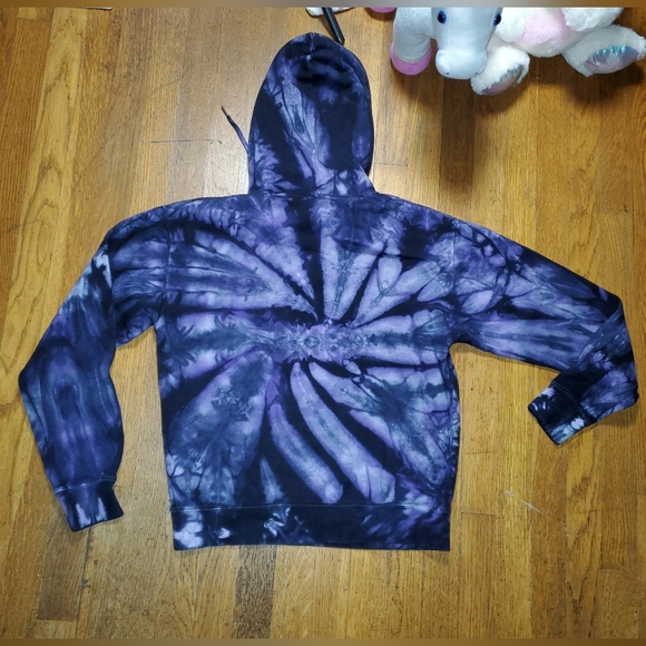 Zine Clothing Purple Tie-Dye Hoodie - Picture 3 of 12